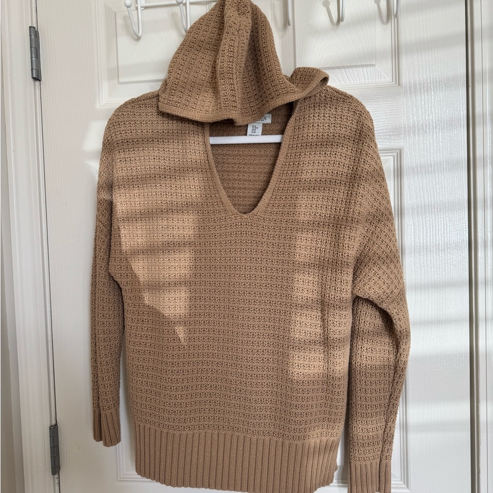 Rachel Zoe V-Neck Tan Sweater